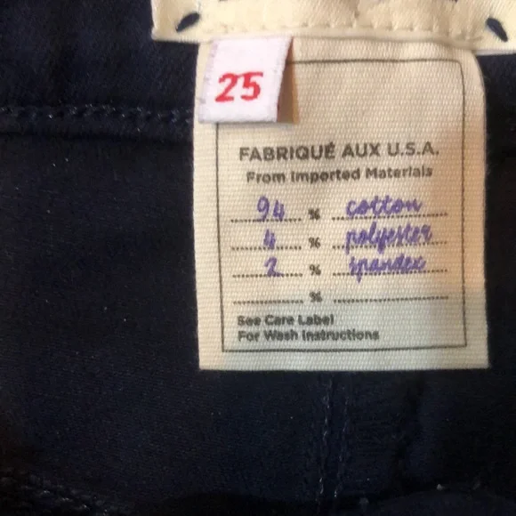 L'agence Bell Llare Deep Cove Coated Denim
